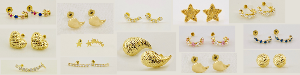Regala broqueles de oro para mamá