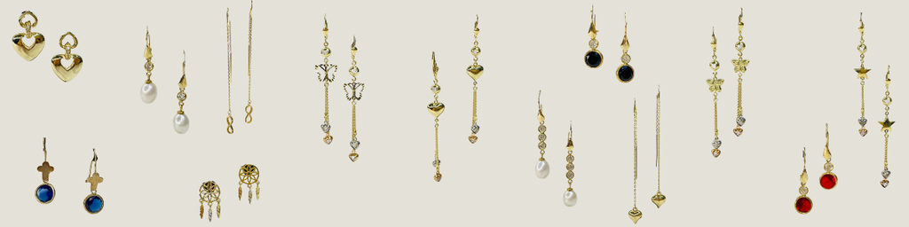 Aretes de oro Fidanzza