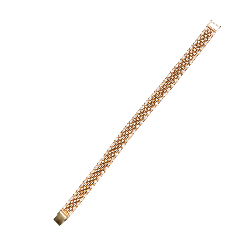 Pulso para Caballero tipo Rolex Oro 10k