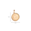 Medalla Redonda para Bautizo Oro 10k