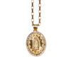 Dije Ovalado Virgen de Guadalupe Oro 10k