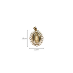 Dije Ovalado Virgen de Guadalupe Oro 10k