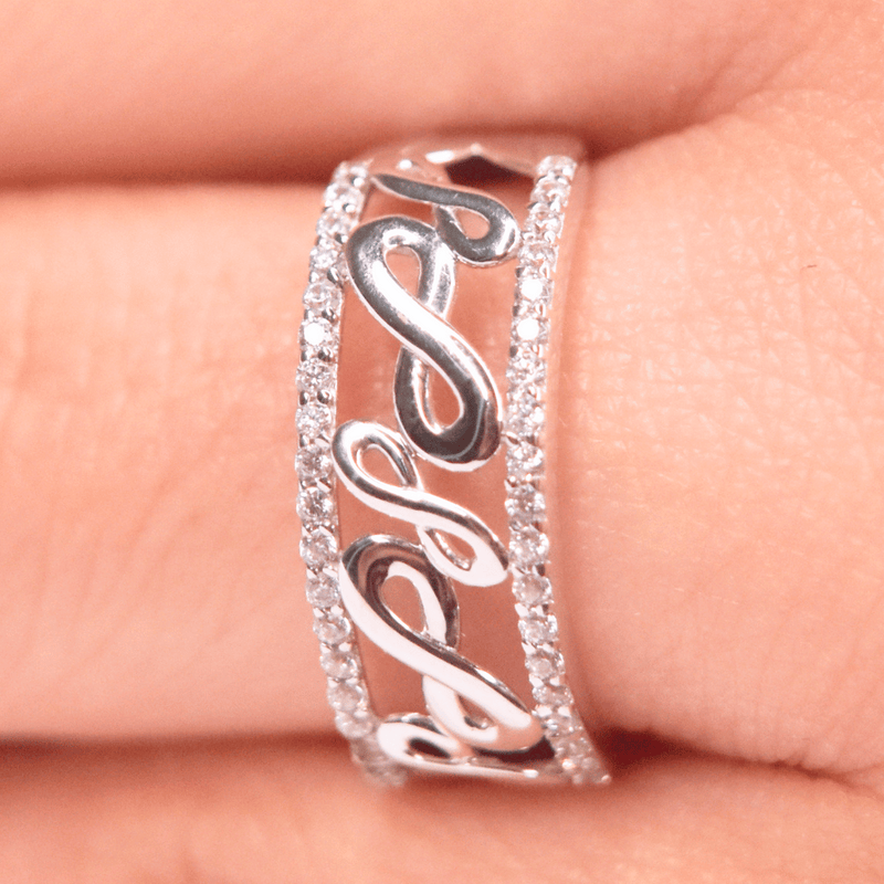 Churumbela Infinitos Oro 10k con Zirconia