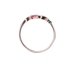 Churumbela Pétalos Oro 10k con Zirconia