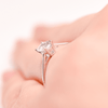 Anillo de Promesa Oro 14k con Zirconia