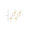 Aretes Corazón y Llave Oro 10k