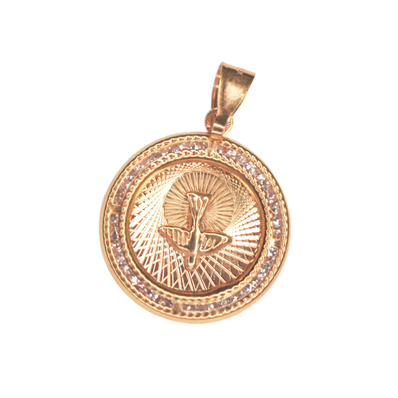 Medalla para Bautizo Espíritu Santo Oro 10k