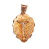 Medalla para Bautizo con imagen en relieve de Jesucristo.  Oro Amarillo de 10 kilates.  NO INCLUYE CADENA