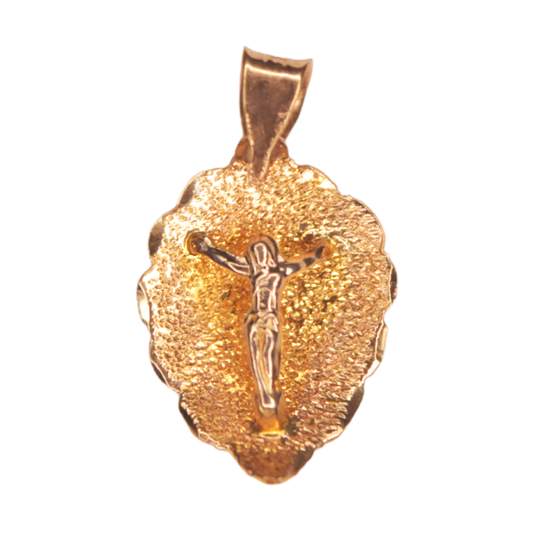 Medalla para Bautizo con imagen en relieve de Jesucristo.  Oro Amarillo de 10 kilates.  NO INCLUYE CADENA
