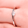 Anillo de Promesa Oro 10k con Zirconia