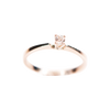 Anillo de Promesa Oro 14k con Zirconia