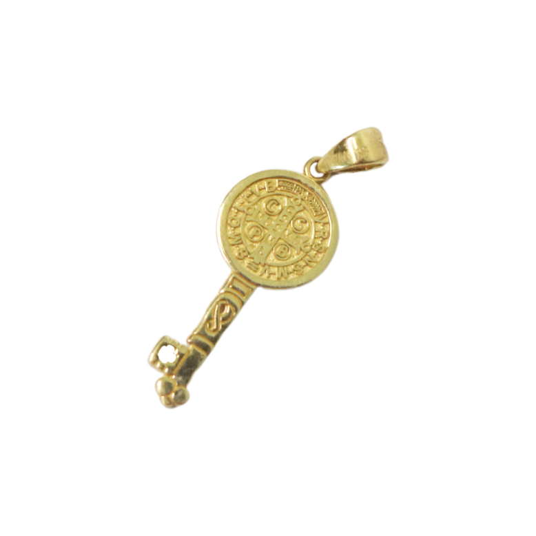 Dije Llave San Benito Oro 14k