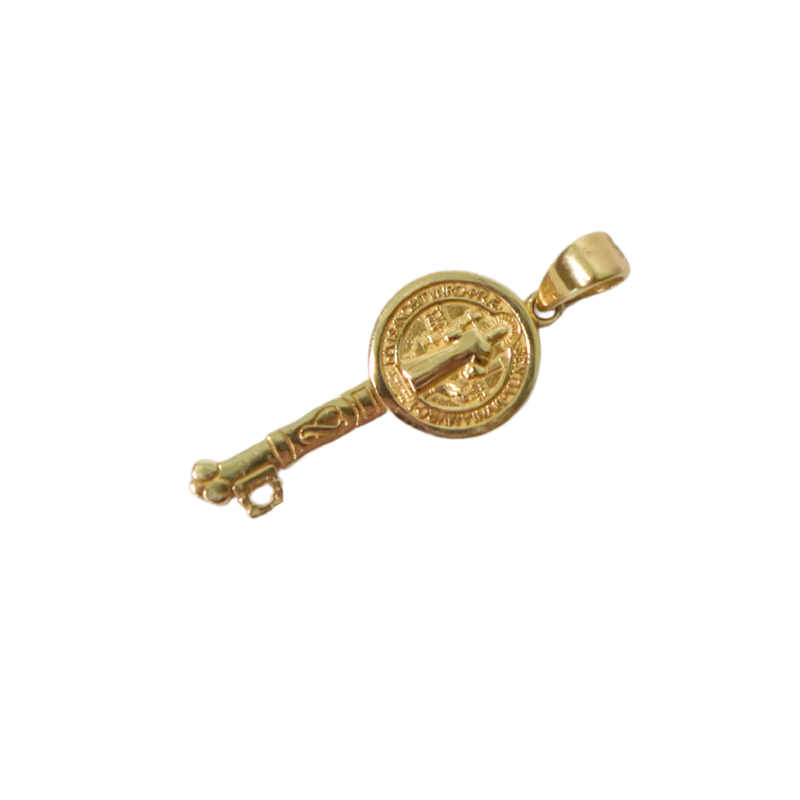 Dije Llave San Benito Oro 14k