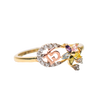Anillo Flor XV Años Oro 10k