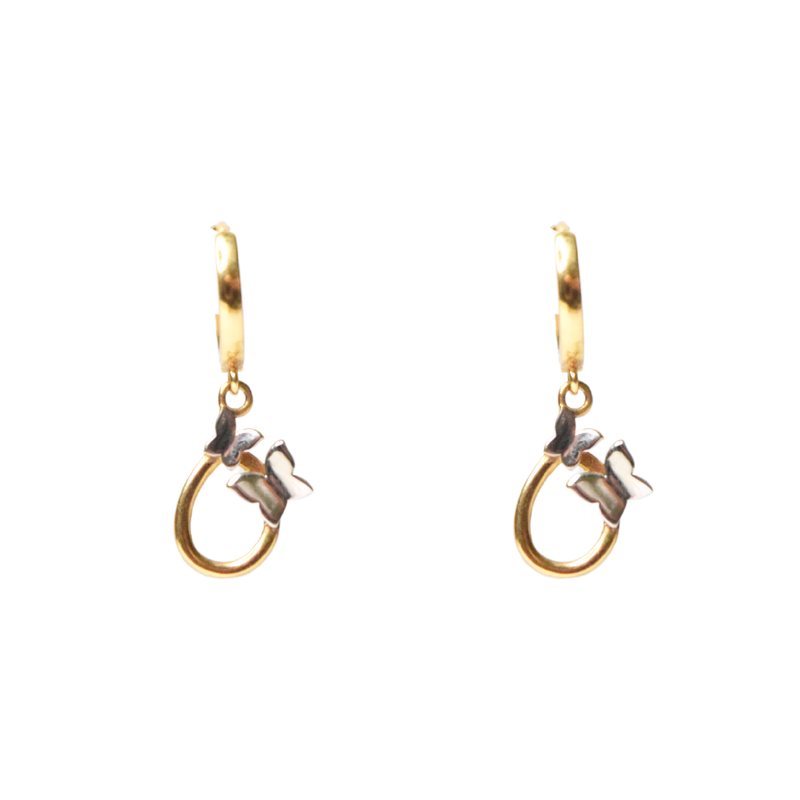 Aretes Mariposa Oro 10k