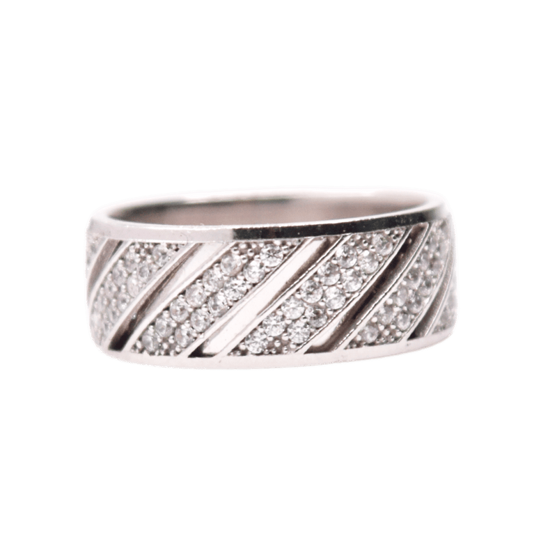 Argolla de Matrimonio Oro 14k con Zirconias